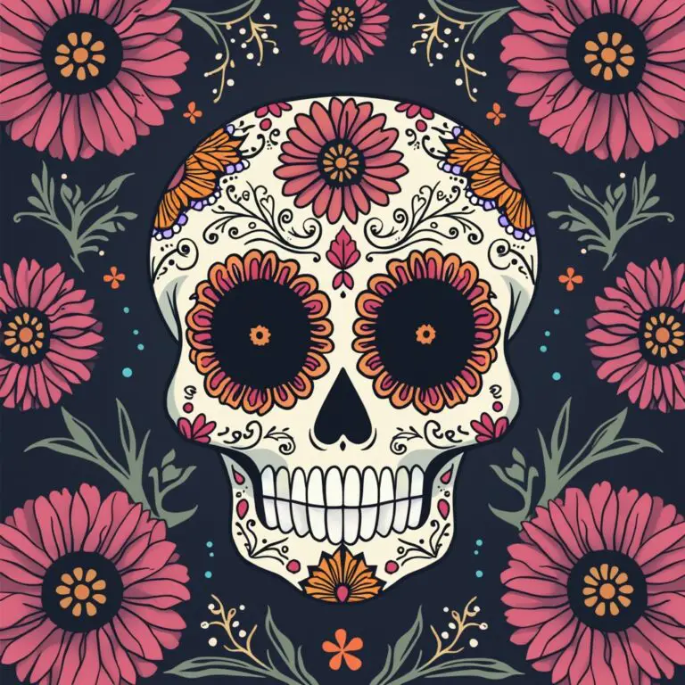 10 Day of the Dead Coloring Pages: Free to Printables